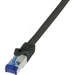LOGILINK C6A083S - Patchkabel Ultraflex, Cat.6A, S/FTP, schwarz, 7,5 m