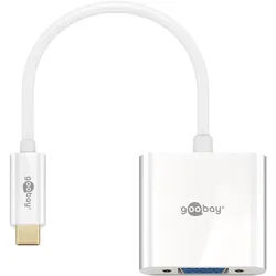 Goobay USB-CTM-Adapter VGA, weiß - USB-CTM-Stecker > VGA-Buchse (15-polig)
