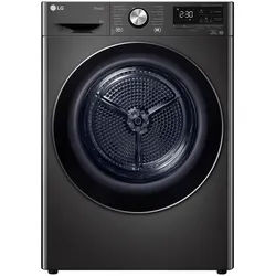 LG Wärmepumpentrockner , Schwarz, Chromfarben , Metall, Kunststoff, Glas , 59.5x203x67.5 cm , Elektrogeräte, Standgeräte, Trockner