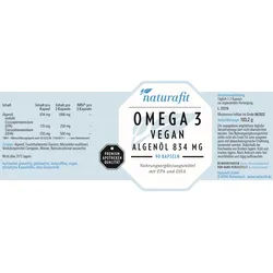 Naturafit Omega-3 Vegan Algenöl 834 mg 90 ST