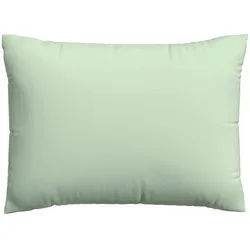 Schlafgut Kissenhülle , Hellgrün , Textil , Uni , 40x60 cm , Grüner Punkt, AZO-frei, Oeko-Tex® Made IN Green , bügelleicht, bügelfrei, hochwertige Qualität, formstabil, langlebig , Heimtextilien, Bezüge, Kissenbezüge