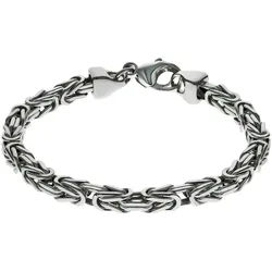 Armband FIRETTI "Schmuck Geschenk Silber 925 Armschmuck Armband Königskette" Gr. 22, silber (silberfarben), Armbänder, Herren, 22, Silber 925 (Sterlingsilber), Armband, Made in Germany