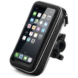 Wozinsky Smartphone-Halterung Smartphonehalterung für Fahrrad, Motorrad, Roller schwarz schwarz