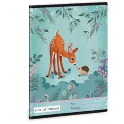 My Secret Garden: Liniert Heft mit Rehmotiv - ab Klasse 4, A5