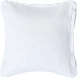 Homescapes Kissenhülle weiß 45/45 cm, 100% Baumwolle , Weiß , Textil , Uni , Quadratisch , 45x45 cm , Oeko-Tex® , Heimtextilien, Bezüge, Kissenbezüge