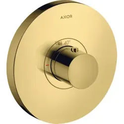hansgrohe Fertigset ShowerSelect HF UP-Thermostat, rund, polished gold optic