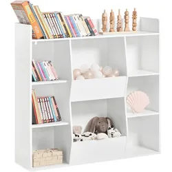 SoBuy Kinderregal Weiß , Holzwerkstoff , 106x104x30 cm , Babymöbel & Kindermöbel, Babyzimmer, Babyregale & Kinderregale