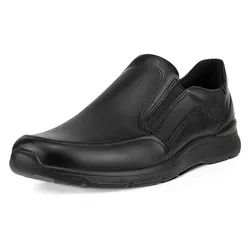 Ecco IRVING Slipper Business Schuh, Halbschuh mit praktischen Stretcheinsätzen schwarz 48 EU