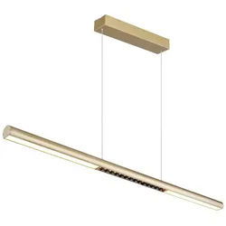 GLOBO LIGHTING LED Pendelleuchte, LED-Leuchtmittel fest verbaut, Warmweiß, Pendelleuchte Hängelampe Esszimmerlampe goldfarben Höhe verstellbar