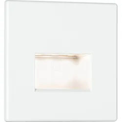 PLM 93093 - Einbauleuchte Edge Quadro, 1,2 W, 2700 K, starr, eckig, weiß mat