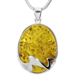 OSTSEE-SCHMUCK Kette mit Anhänger Ostsee-Schmuck Kette mit Anhänger Wencke (2-tlg) silberfarben 42 cm