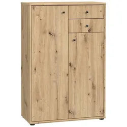 Xxxl Kommode , Eiche Artisan , Holzwerkstoff , 2 Fächer , 2 Schubladen , 73.7x111.1x34.8 cm , Typenauswahl, Beimöbel erhältlich, stehend , Kleinmöbel, Kommoden, Kommoden