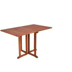 Gardenson Balkontisch , Eukalyptusholzfarben , Holz , Eukalyptusholz , Hartholz , 70x73x120 cm , klappbar, wetterbeständig, platzsparend , Gartenmöbel, Gartentische, Balkontische
