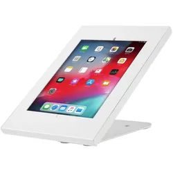 Maclean Tablet-Halterung 2 in 1 Tablethalterung mit Diebstalschutz Tischmontage, (Tischmontage und Wandmontage Kompatibel mit 9.7”/10.2) weiß