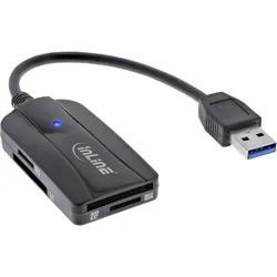 INLINE Card Reader USB 3,1 USB-A, für SD/SDHC/SDXC, microSD, UHS-II kompatibel