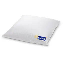 HANSKRUCHEN 3-Kammer-Kopfkissen HANSKRUCHEN Daunenkissen Kopfkissen Pro Sleep 80 x 80 cm, Füllung: 90% Daunen, 10% Federn, Bezug: 1005 Baumwolle, hergestellt in Deutschland, für Allergiker geeignet weiß