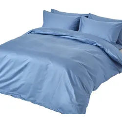 Homescapes Bettwäsche Premium, Ägyptische Baumwolle, Fadendichte 1000 , Blau , Textil , Rechteckig , 260x220 cm , Oeko-Tex® , Heimtextilien, Bettwäsche & Leintücher, Bettwäsche