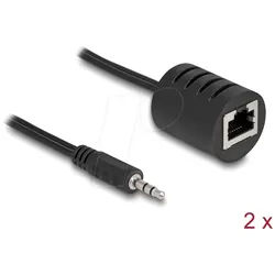 DELOCK 87858 - Audio Extender über Cat.5, 3,5 mm Klinkenstecker, bis 50 m