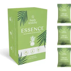 Body Restore Essence Shower Steamers Duschbomben Duft Fresh Tea Tree 3 St.