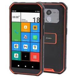 Olympia TREK Outdoor Smartphone (Outdoor Handy Wasserschutz Staubschutz schwarz orange IP68 5000mAh) schwarz