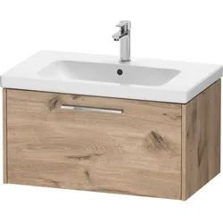 Duravit D-Code Waschtischunterschrank DC4667010550000 Griff Chrom, Eiche Marmor, Wandhängend, Auszug 1, 784x400x460 mm