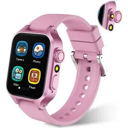 Fenamor Smartwatch (2,5 cm, sim-karte), Kinder Smartwatch mit Spielen Kamera Lernfunktionen rosa
