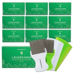 Silberkraft Läusekamm Set Kamm 10 St