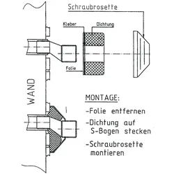 Dichtung für Wandarmatur Inhalt 2 Stück