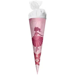 Roth Schultüte 22cm Ballerina rund Tüllverschluss