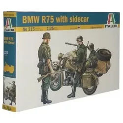 Italeri: BMW R75 Gespann-Motorrad Modellbausatz, Maßstab 1:35