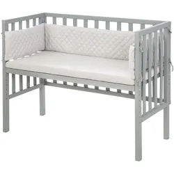 Roba Beistellbett roba Style grau 2in1 Set 90 x 45 cm , Taupe, Grau , Holzwerkstoff , 45x90 cm , Babymöbel & Kindermöbel, Babyzimmer, Babybetten, Beistellbetten