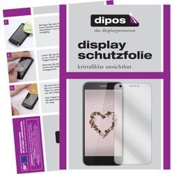 Dipos Displayschutzfolie Crystalclear (2 Stück, Blade A512), Smartphone Schutzfolie