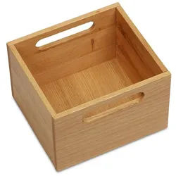 SO-TECH® Schubladeneinsatz Auszugseinsatz Ordnungssystem für Apothekerschränke ORGA-BOX (1 St), Organisations-Container 200 x 225 x 150 mm, Eiche lackiert braun