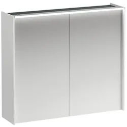 Laufen LED-Spiegelschrank H4037621122601 82x71,5x21cm, 2 Türen mit Soft-Close, weiß matt