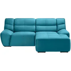 Wohnlandschaft Wega Türkis Samt mit Relaxfunktion
