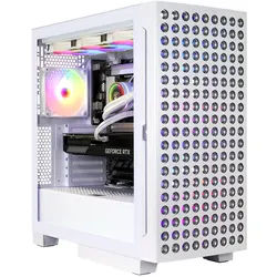 COUGAR Gaming-PC "AIRFACE ECO WT 7494 Core Ultra 7 265KF RTX 5070Ti 32GB DDR5 1TB SSD", weiß, Microsoft Windows 11 Home (64 Bit), 32 GB RAM 1.000 GB SSD, Desktop-PCs, Windows 11, DDR5 RAM, Gaming-PC
