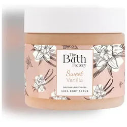The Bath Factory Körperpeeling Sweet Vanilla Body Scrub Verführerische Pflege mit Vanilleduft
