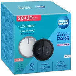 Canpol babies 3D Shaped Breast Pads Postpartum Pads Einweg-Stilleinlagen 60 St.