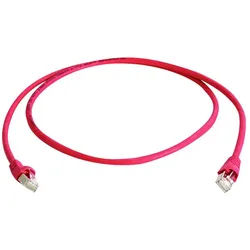 Telegärtner Telegärtner 100008496 RJ45 Patchkabel CAT 6a S/FTP 2.5 m Rot Flammwidr Netzkabel, (250.00 cm) rot