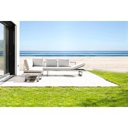 Jati & Kebon Set Loungesystem Rao IV mit Sunbrella Kissensatz - Das Set besteht aus: 2 x Multifunktionsliege Rao, 2 x Rao Kissenset 5-teilig,...