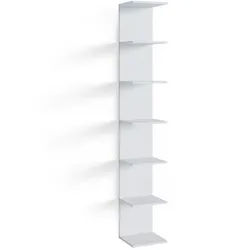 Vicco Wandregal Kinderzimmer Paolo Weiß 30 x 190 cm mit 6 offenen Fächern , Holzwerkstoff , Rechteckig , 30x190x28 cm , Kinder- & Jugendzimmer, Kindermöbel, Kinderregale