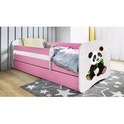 Mid.you Kinder-/Juniorbett , Weiß, Pink , Holzwerkstoff , Birke , Schichtholz,Sperrholz , H2 , 1-Zonen , Höhe ca. 15 cm , links montierbar, rechts montierbar , 80x160 cm , nicht verstellbar , Babymöbel & Kindermöbel, Kinderzimmer & Jugendzimmer, Kinderbetten, Kinderbetten & Jugendbetten