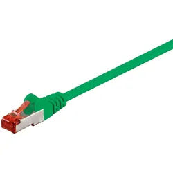 Goobay 15x Goobay 68295 CAT 6 Patchkabel, S/FTP (PiMF), Grün, 15 m - Netzwerkkabel