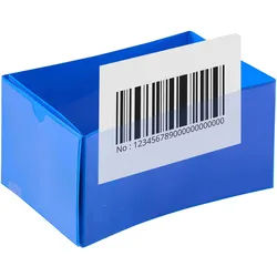 10 Palettenfußbanderolen blau, PVC
