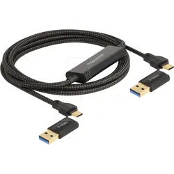 DELOCK 83014 - KM Switch Kabel, USB Type-C, 2 m