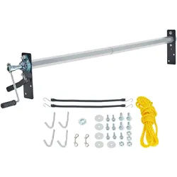 VEVOR Muldenkipper-Anhänger-Handkurbel-Planenrollen-Set mit manuellem Zug, 64" bis 104" breit