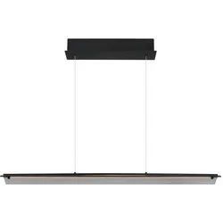 Globo Led-Hängeleuchte , Grau, Schwarz , Metall, Glas , F , 12x150x100 cm , Ce , höhenverstellbar , Lampen & Leuchten, Innenbeleuchtung, Hängeleuchten, Pendelleuchten