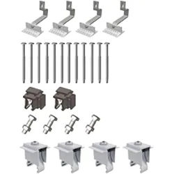 Schrägdach-Set Silber E +2 Schwerlast für 2 Photovoltaikmodule