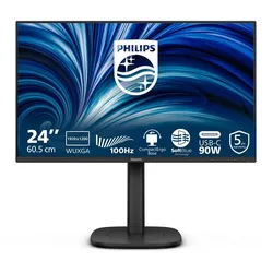 Philips 24B2U3301D - LED - 61.13 cm (24) - 1920 x 1200 WUXGA @ 100 Hz - IP... TFT-Monitor (1920 x 1200 px, WUXGA, 4 ms Reaktionszeit, 100 Hz, IPS, Lautsprecher, HDCP, Pivot, Höhenverstellbar) schwarz