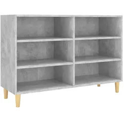 vidaXL Sideboard NA Sideboard Regal Betongrau 103,5x35x70 cm Spanplatte grau
